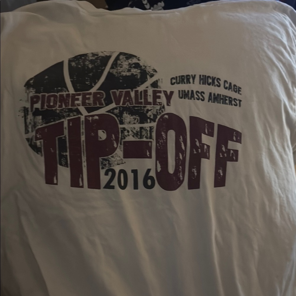 White Pioneer Valley Tip-Off 2016 T-Shirt
